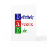 Definitely Awesome Dude: gifts for awesome dads. Card