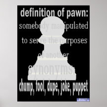 Définition d'affiche de gage