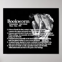 Définition d'une affiche de rat de bibliothèque