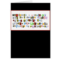 Definition of Confidence Vertical Greeting Card
