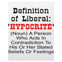 Definition Of Liberal = Hypocrite Personalized Letterhead