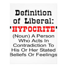 Definition Of Liberal = Hypocrite Personalized Letterhead