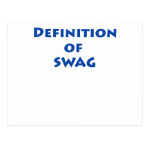 Definition of swag post card