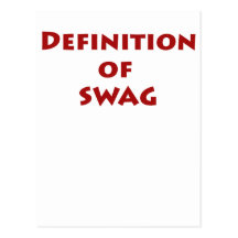 Definition of swag post cards