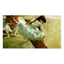 Degas painting Gallery Player ballet ballerina art Business Card