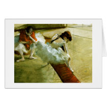 Degas painting Gallery Player ballet ballerina art Greeting Card