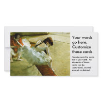 Degas painting Gallery Player ballet ballerina art Photo Card Template