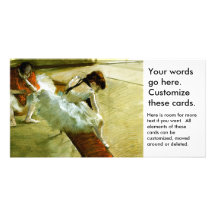 Degas painting Gallery Player ballet ballerina art Photo Card Template