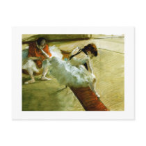 Degas painting Gallery Player ballet ballerina art Post Card