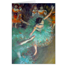 Degas - The Green Dancers Cards