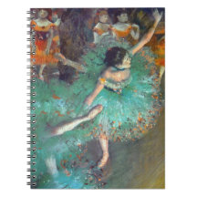 Degas - The Green Dancers Spiral Notebook