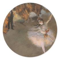 Degas The Star Round Sticker