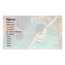Dégazez - les danseurs verts cartes de visite personnelles