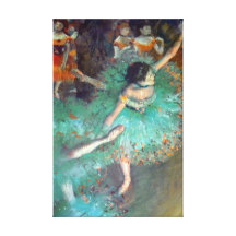 Dégazez - les danseurs verts impressions sur toile