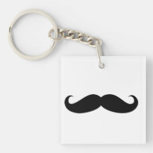 Déguisement de moustache drôle porte-clefs