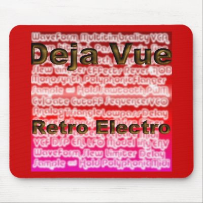 Deja Vue Retro-Electro album art mousemat Mouse Pad by lhprecords