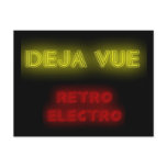 Deja Vue Retro-Electro postcard