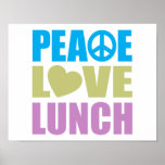 Déjeuner d'amour de paix posters