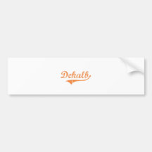 Dekalb Illinois Classic Design Bumper Sticker