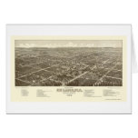 DeLand, FL Panoramic Map - 1884 Card