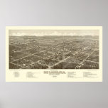 DeLand, FL Panoramic Map - 1884 posters