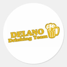 Delano Drinking Team tee shirts Stickers