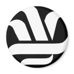 Delason Knowledge (black on white) Magnets