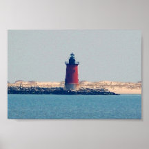 Delaware Breakwater Lighthouse (Lewes, DE) Poster
