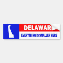 DELAWARE BUMPER STICKERS