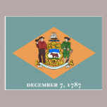 Delaware Flag postcards
