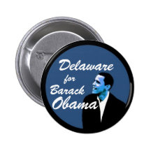 Delaware for Barack Obama Pins