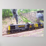 Delaware Lackawanna Railroad Company Alco RS-3s Poster