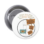 Delaware Tax Day Tea Party Protest Button