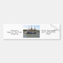 DelawareHome of Tax FreeShopping, Sta... Bumper Sticker