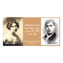 Delfay Verl and Rose Emma Hodges Photo Card