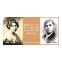Delfay Verl and Rose Emma Hodges Photo Card