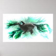 Delfinbaby Plakatdrucke