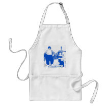 Delft Blue, Dutch Boy and Cat Apron