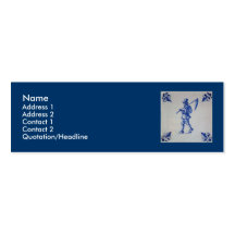 Delft Blue Tile - Template Business Card Templates
