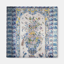Delft tile panel from the bathroom magnet
