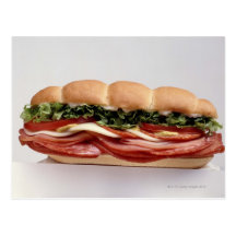 Deli sandwich postcard