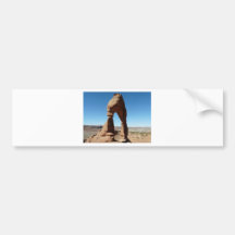 delicate arch side view bumper sticker