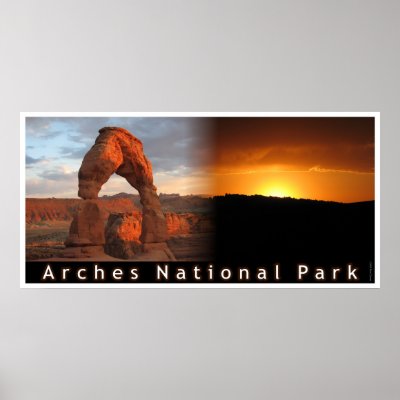 Delicate Arch Sunset Combo Print by pcarver