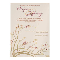 Delicate Cherry Blossom Wedding Invitation invitations