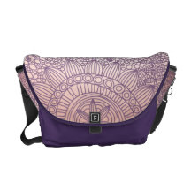 delicate floral lattice pattern II Courier Bags