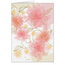 Delicate flowers card
