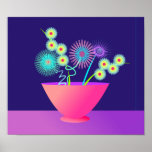 Delicate flowers poster