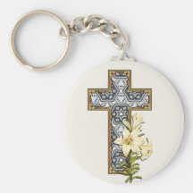Delicate Lace Fabric Pattern Collection Lace - 09 Key Chain