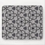 Delicate lace fabric patterns in black & white mousepads