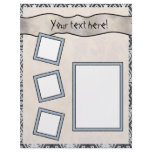 Delicate Lace Fabric  Scrapbook Pages - 09 Letterhead Design